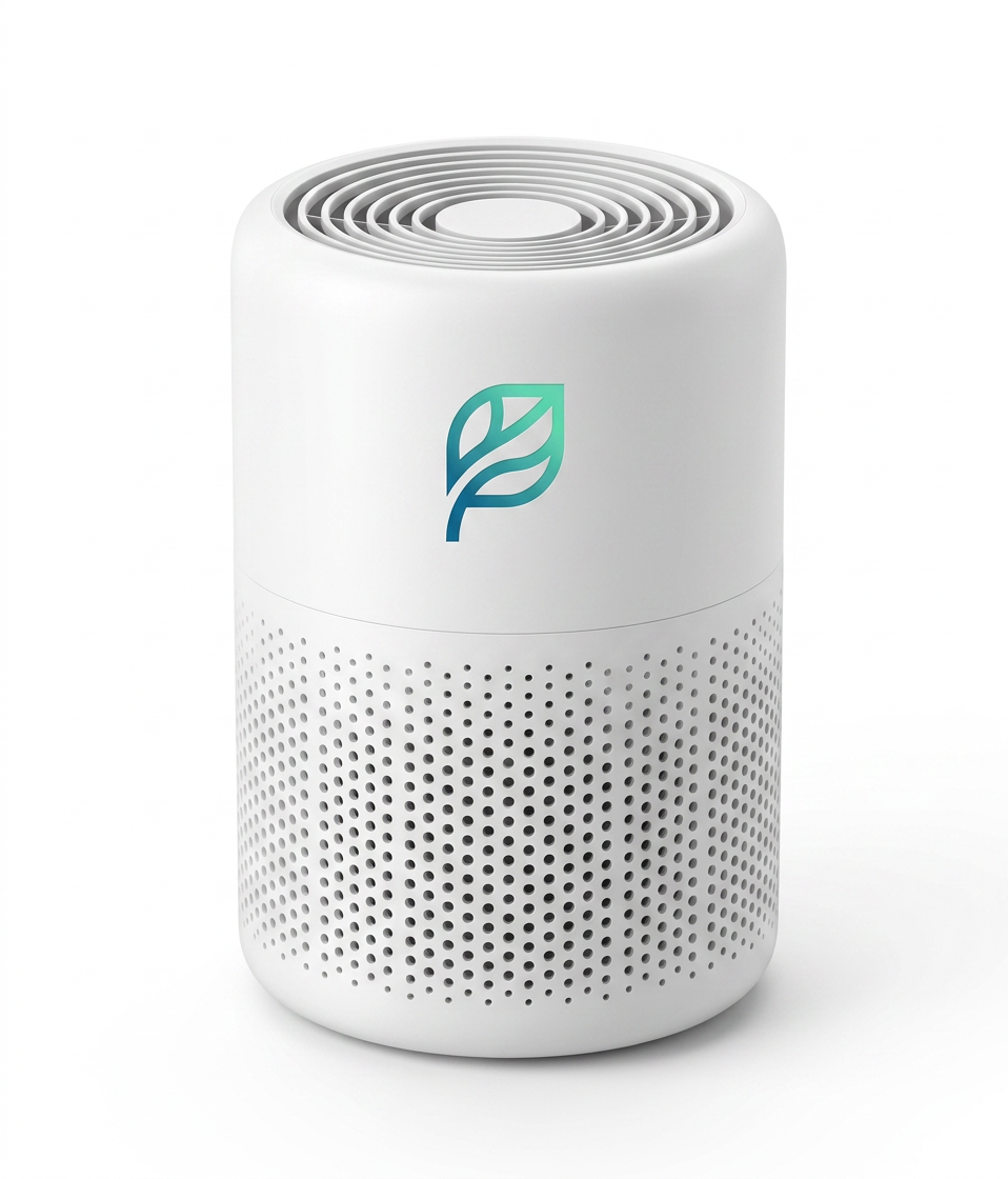 R-Flow mini air purifier, pearl white